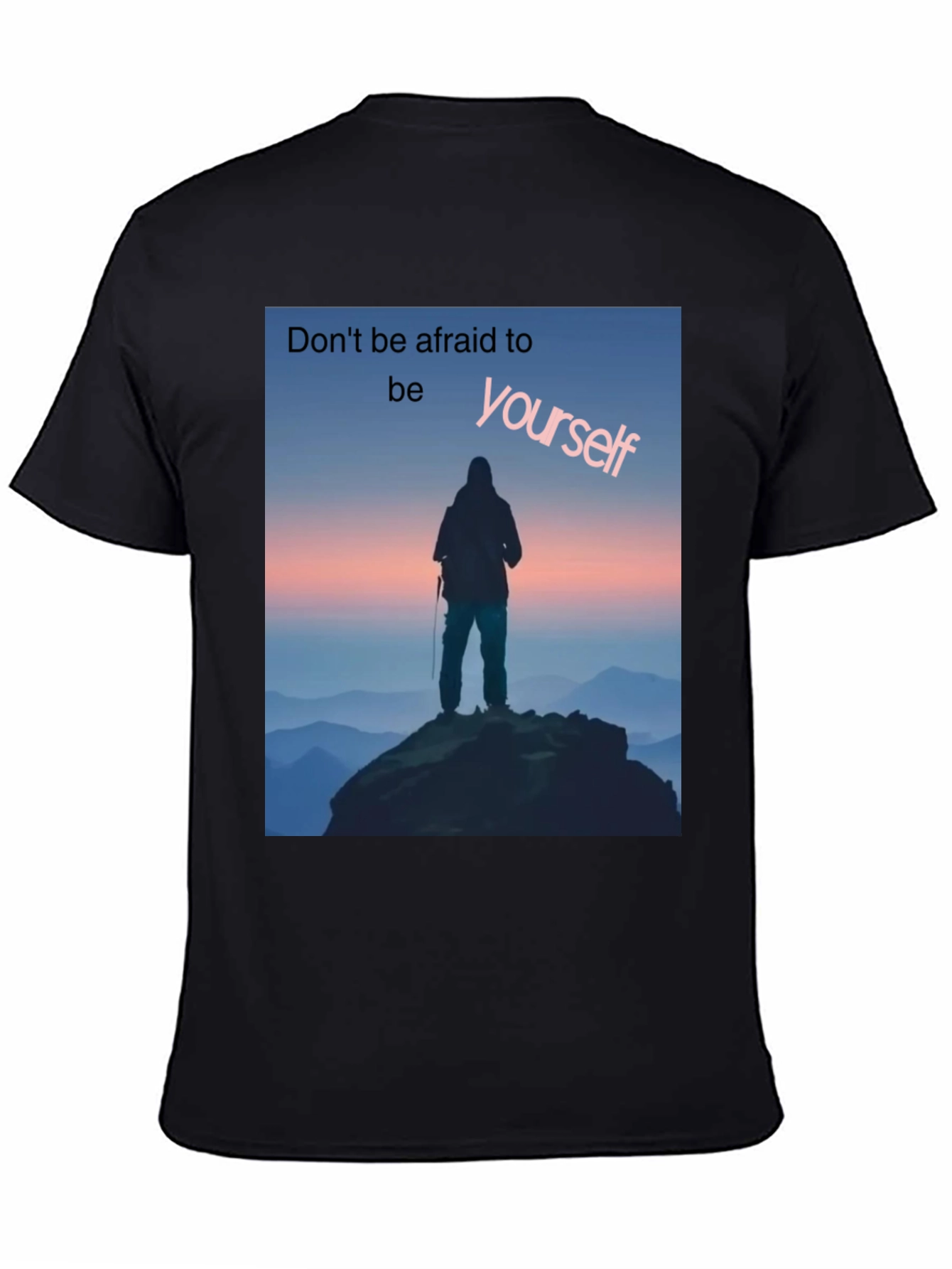 Be Yourself Graphic Tee - Black