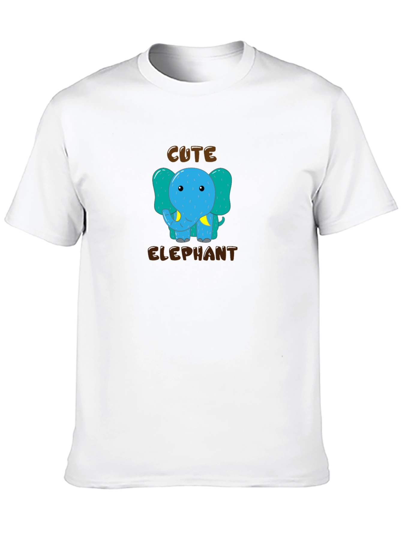 Cute Elephant Graphic Tee - Trendy Unisex T-Shirt