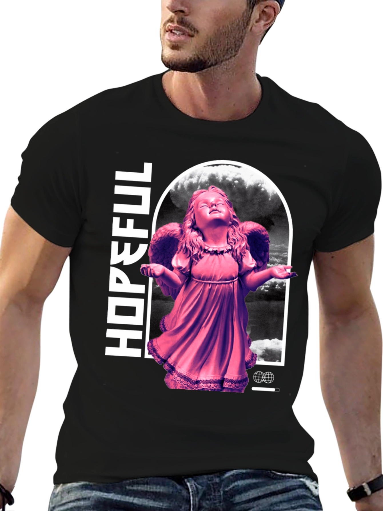Hopeful Angel Graphic T-Shirt