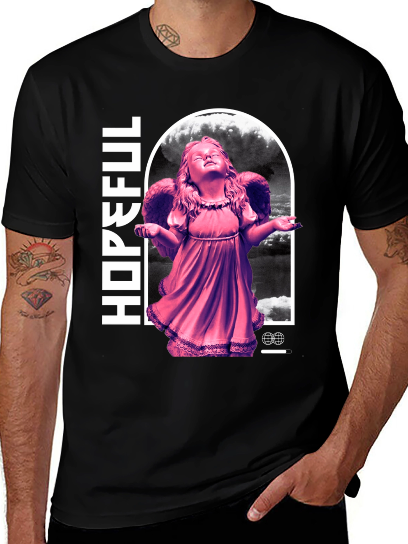Hopeful Angel Graphic T-Shirt