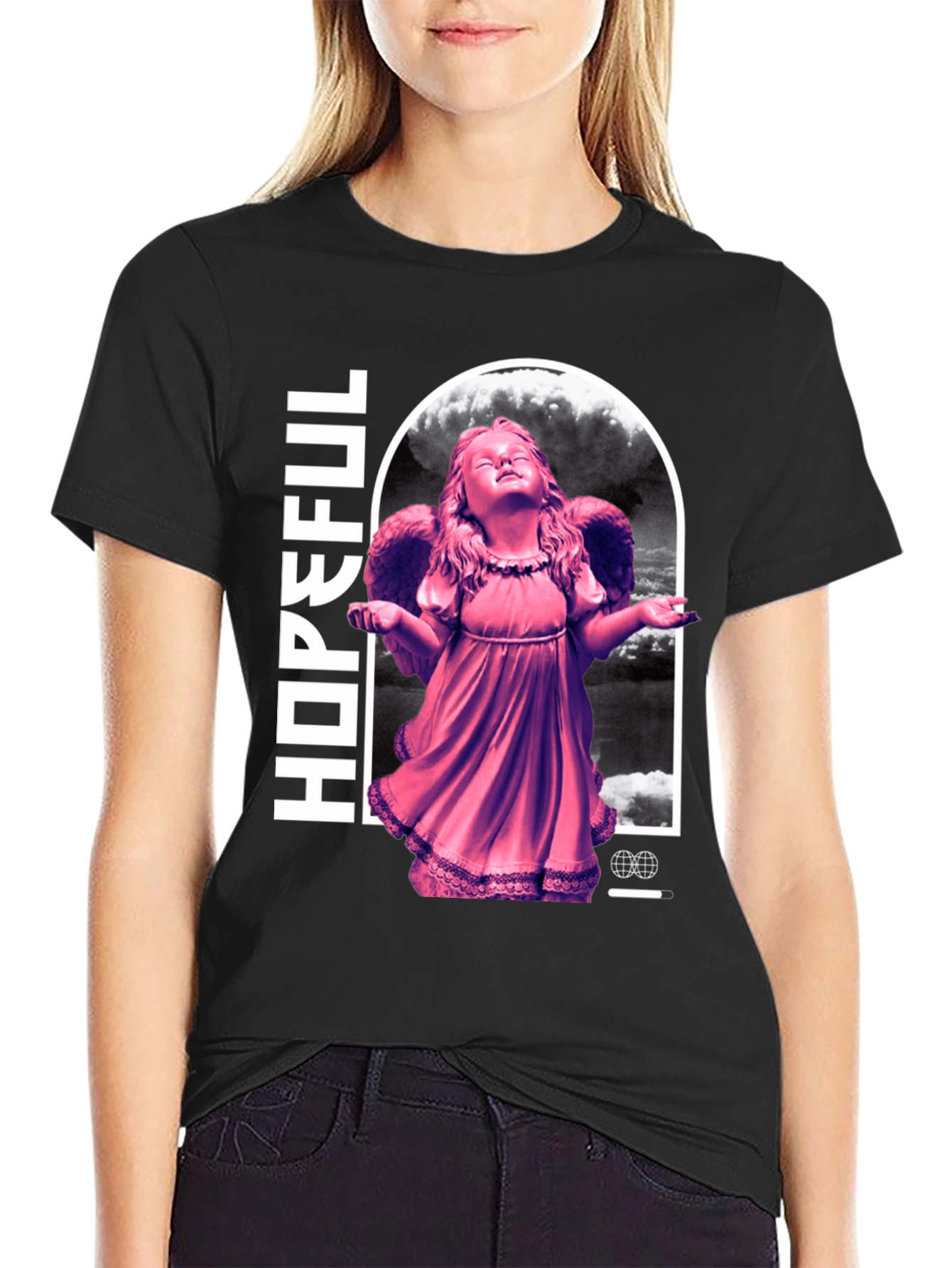 Hopeful Angel Graphic T-Shirt