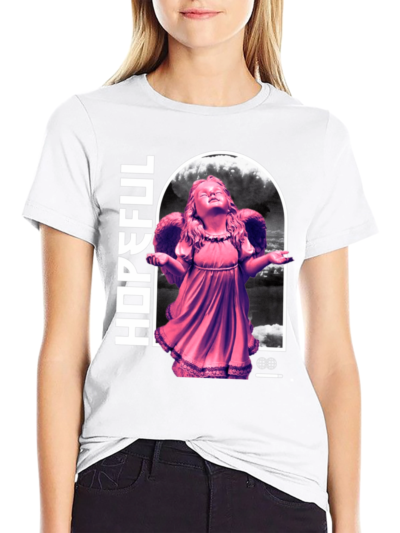 Hopeful Angel Graphic T-Shirt