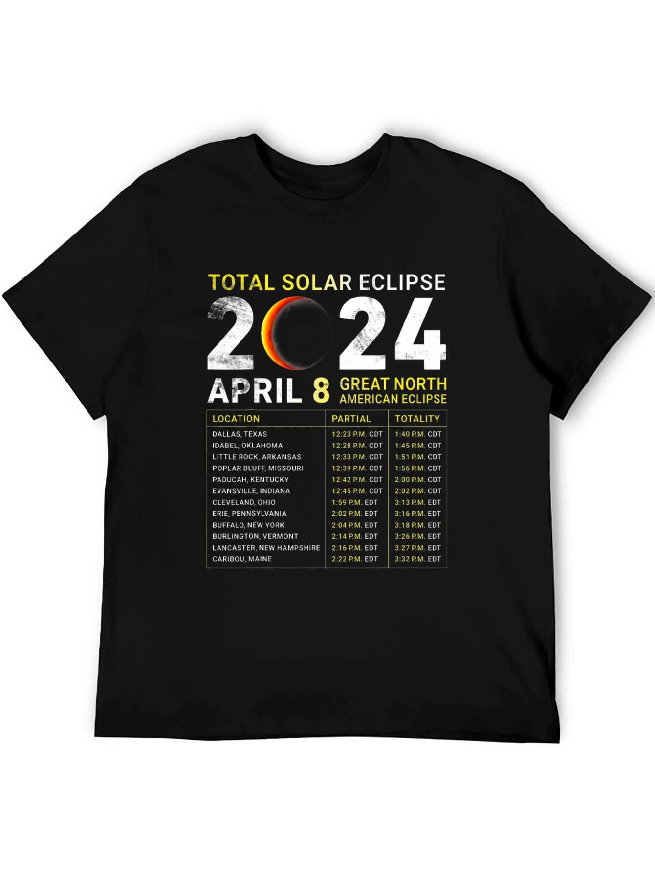 Total Solar Eclipse 2024 T-Shirt