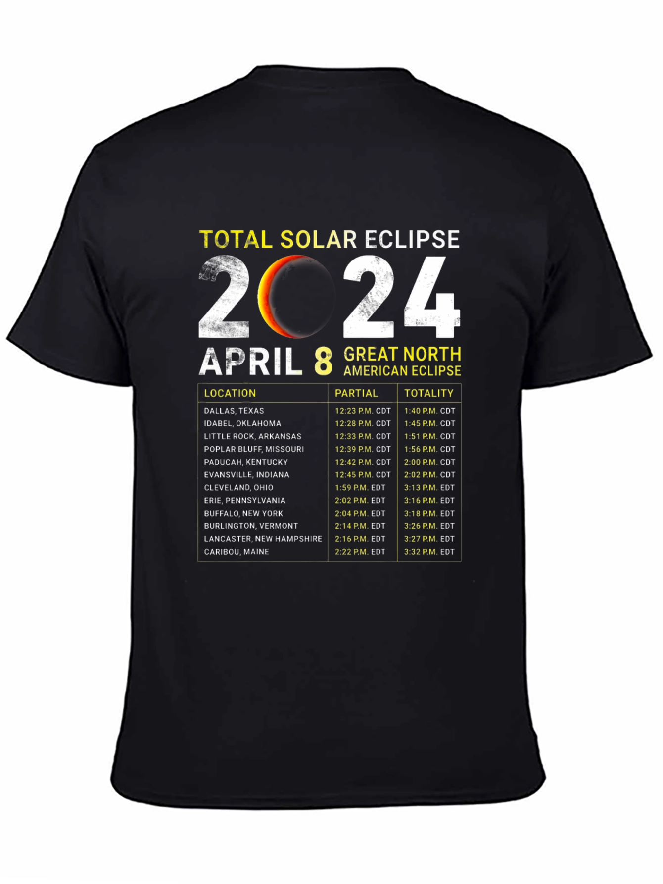 Total Solar Eclipse 2024 T-Shirt