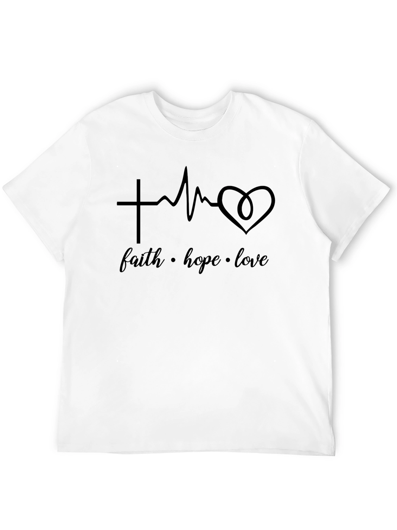 Faith Hope Love T-Shirt - Christian Graphic Tee
