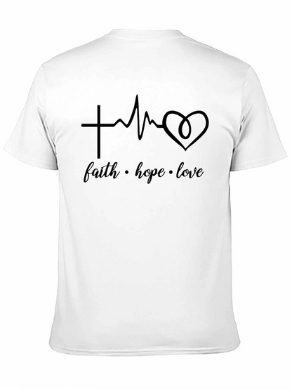Faith Hope Love T-Shirt - Christian Graphic Tee