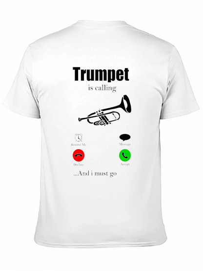 Trumpet is Calling Graphic Tee - Music Lover Shirt