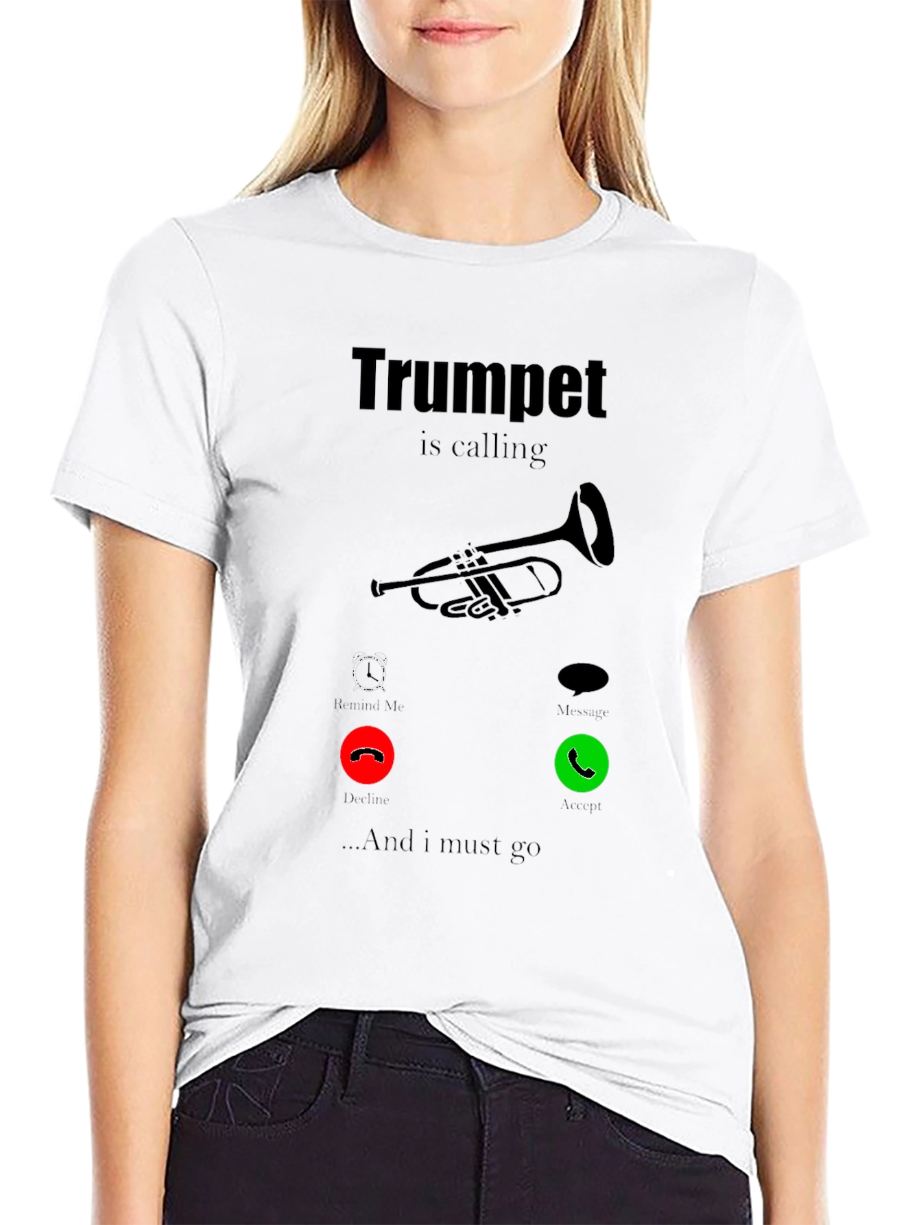 Trumpet is Calling Graphic Tee - Music Lover Shirt