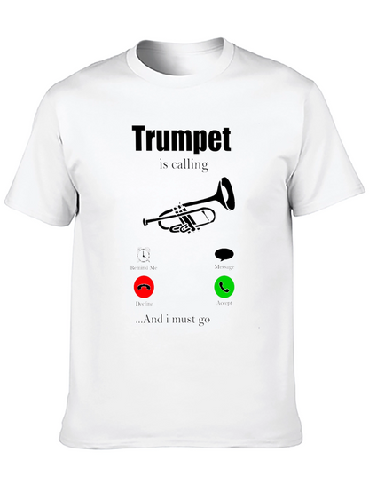 Trumpet is Calling Graphic Tee - Music Lover Shirt