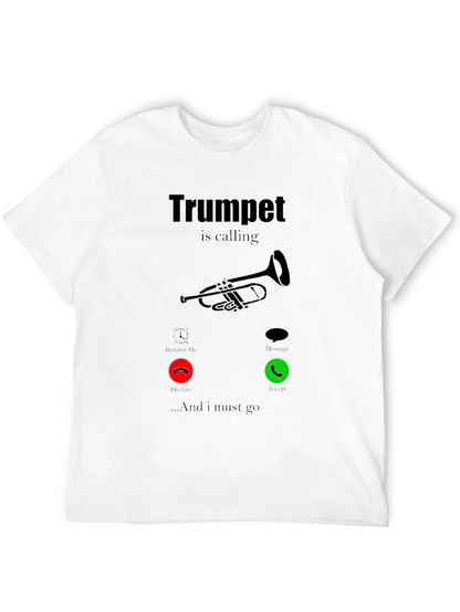 Trumpet is Calling Graphic Tee - Music Lover Shirt