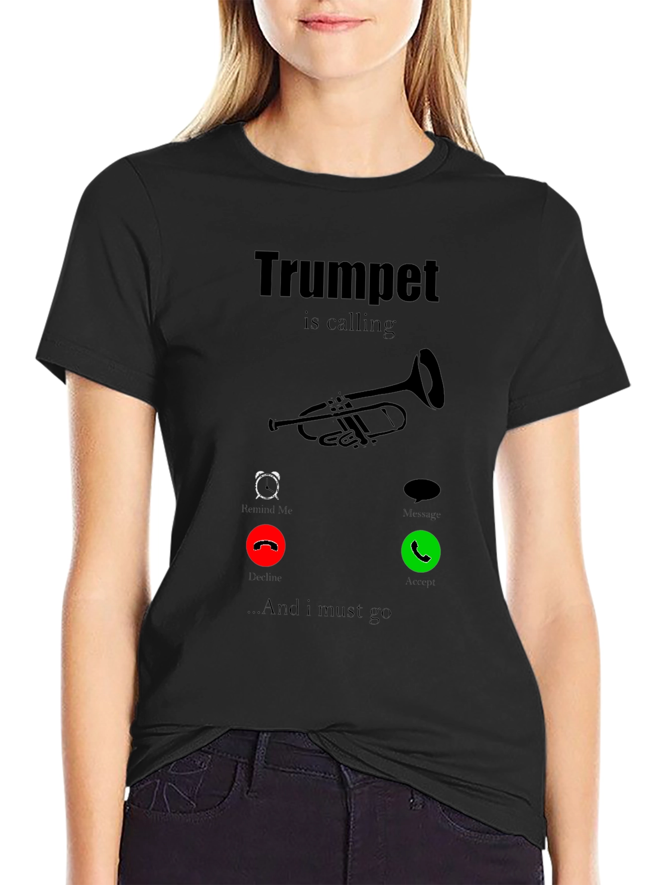 Trumpet is Calling Graphic Tee - Music Lover Shirt