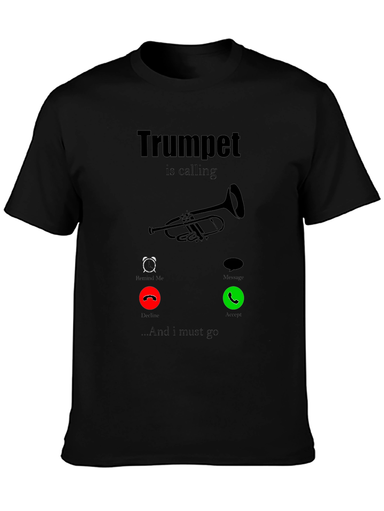 Trumpet is Calling Graphic Tee - Music Lover Shirt