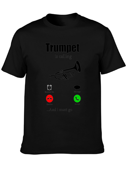 Trumpet is Calling Graphic Tee - Music Lover Shirt