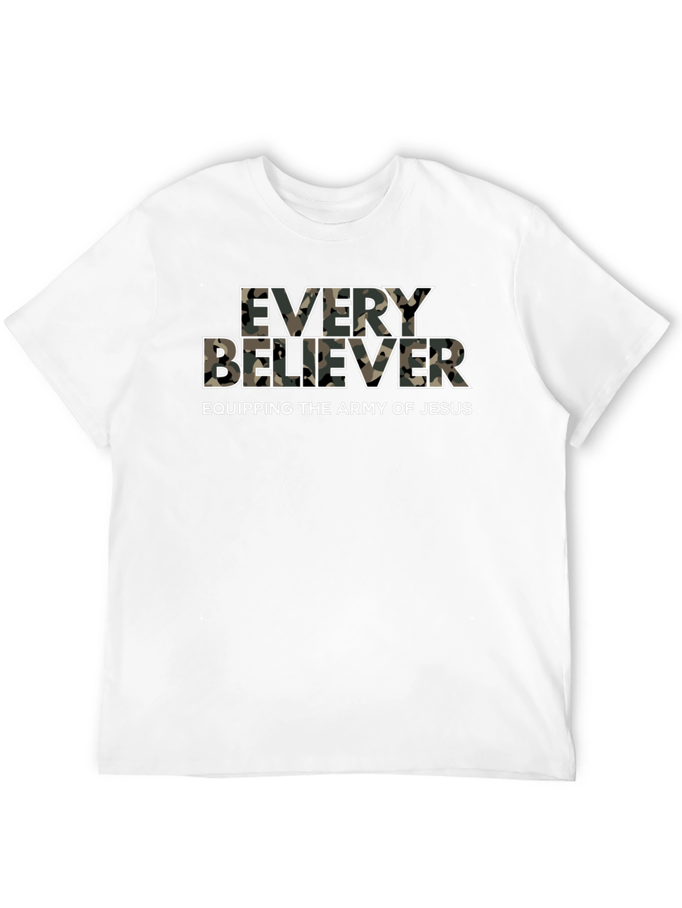 Every Believer Camo Print T-Shirt