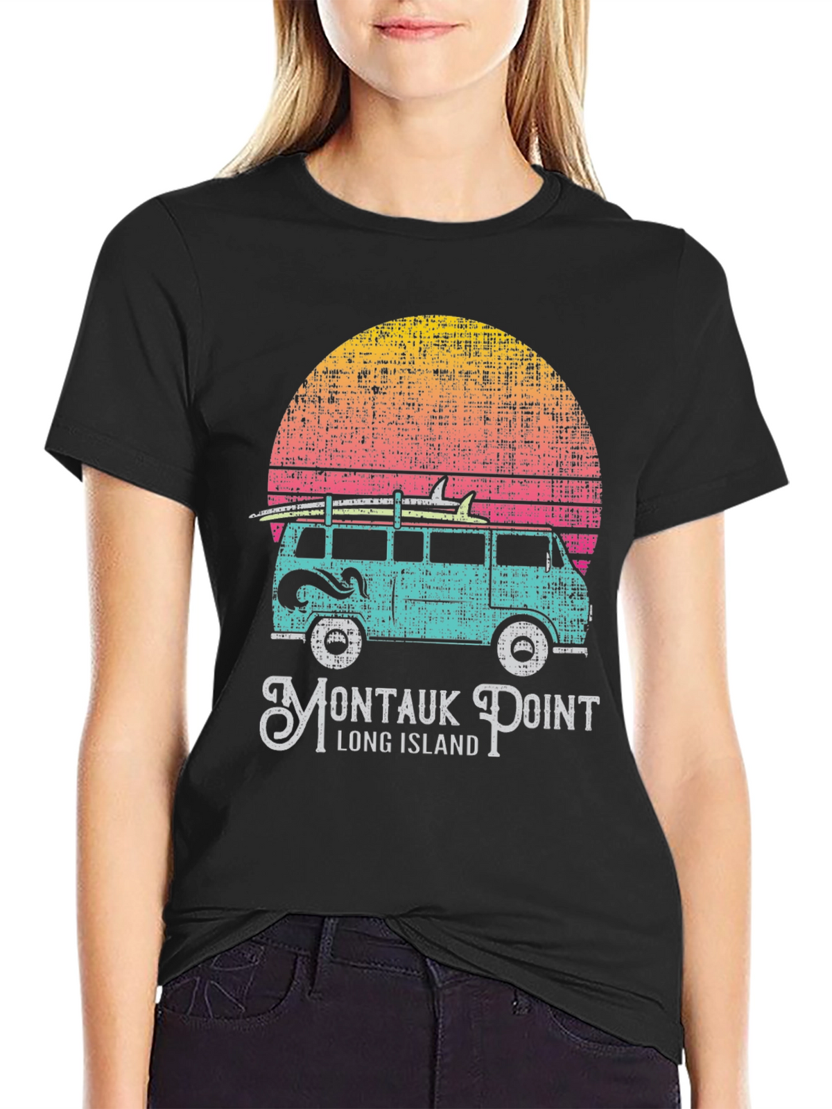 Montauk Point Van T-Shirt: Retro Surf Style