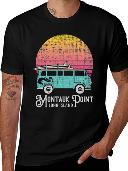 Montauk Point Van T-Shirt: Retro Surf Style