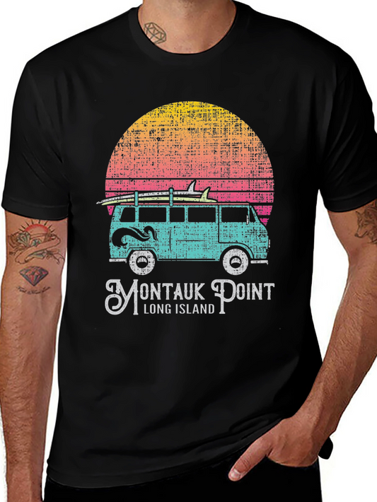 Montauk Point Van T-Shirt: Retro Surf Style