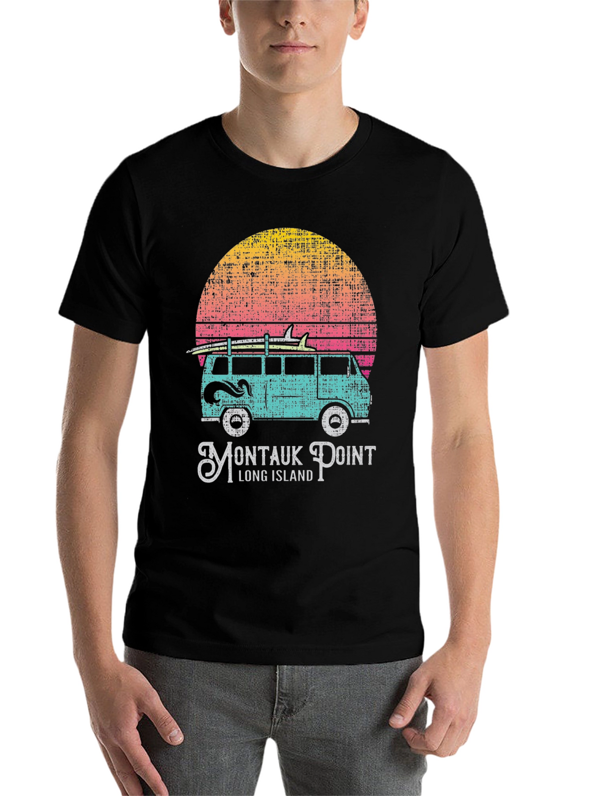 Montauk Point Van T-Shirt: Retro Surf Style