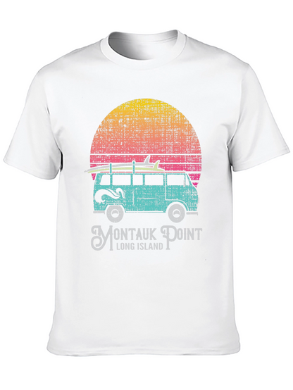 Montauk Point Van T-Shirt: Retro Surf Style