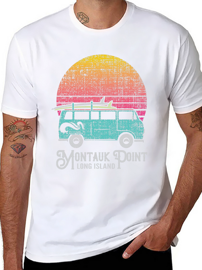 Montauk Point Van T-Shirt: Retro Surf Style