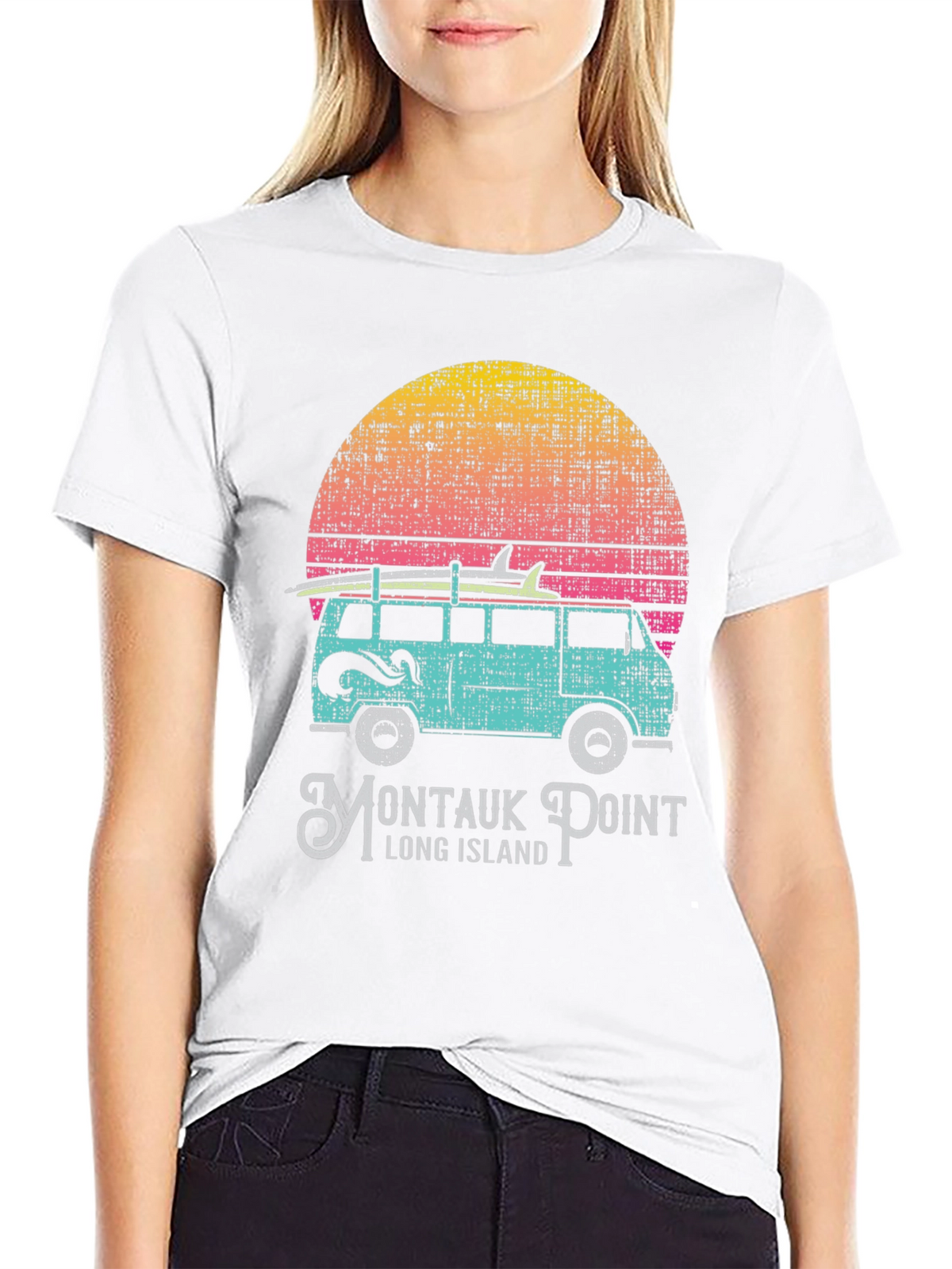 Montauk Point Van T-Shirt: Retro Surf Style