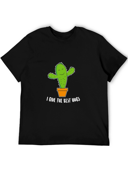 Cactus Hugs Graphic Tee - Soft Cotton Comfort
