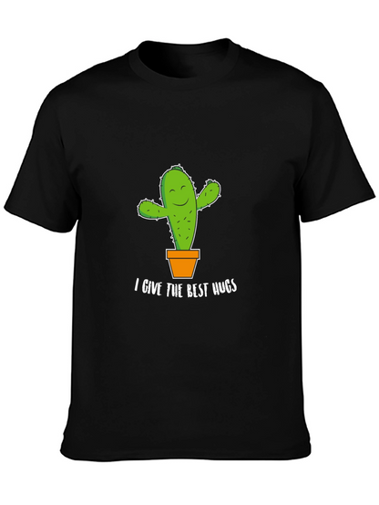 Cactus Hugs Graphic Tee - Soft Cotton Comfort