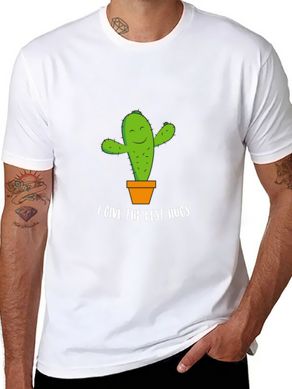 Cactus Hugs Graphic Tee - Soft Cotton Comfort