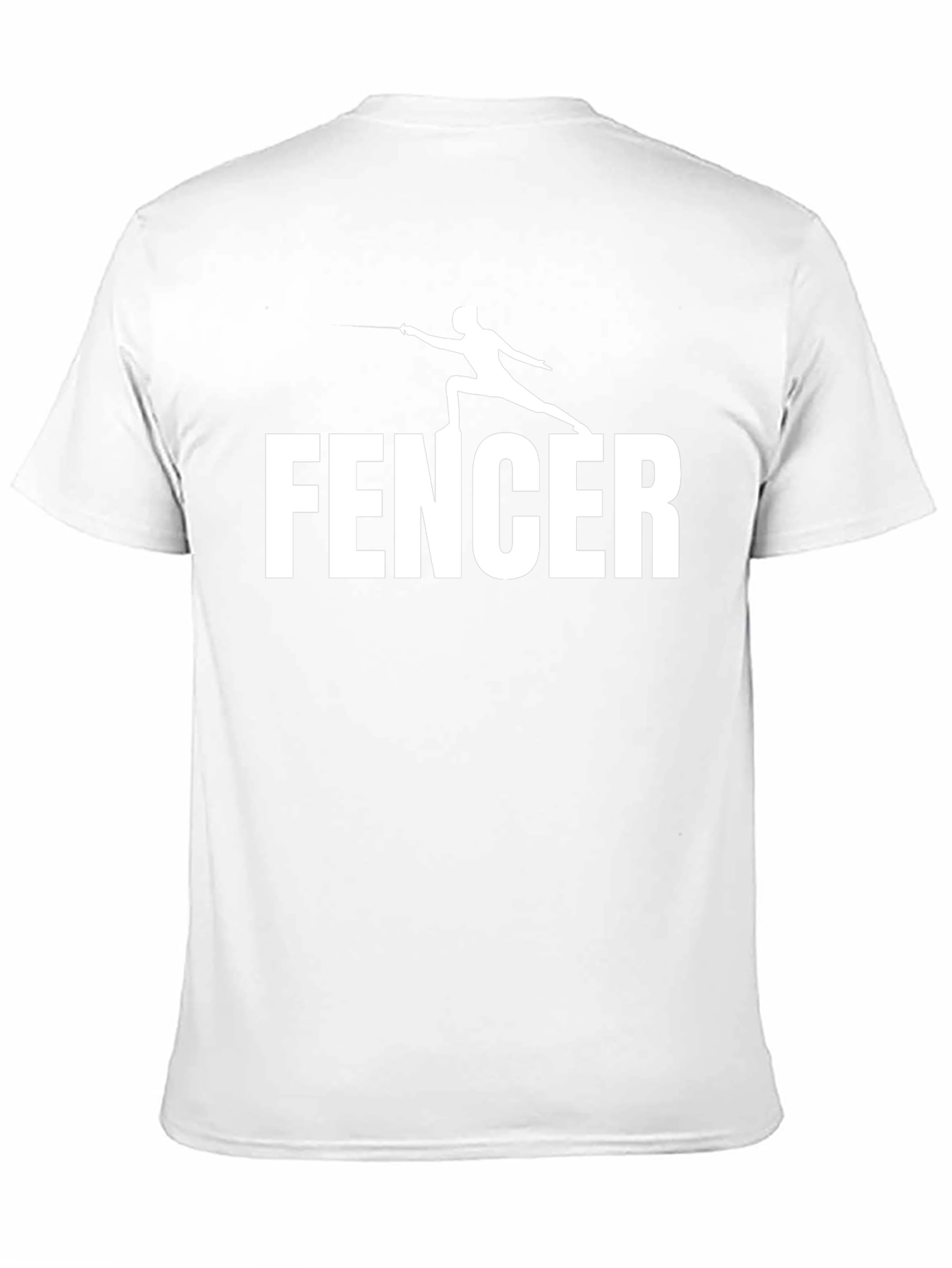Fencer Graphic Tee - Black Cotton T-Shirt