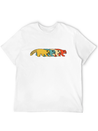 Retro Panda T-Shirt - Black Graphic Print
