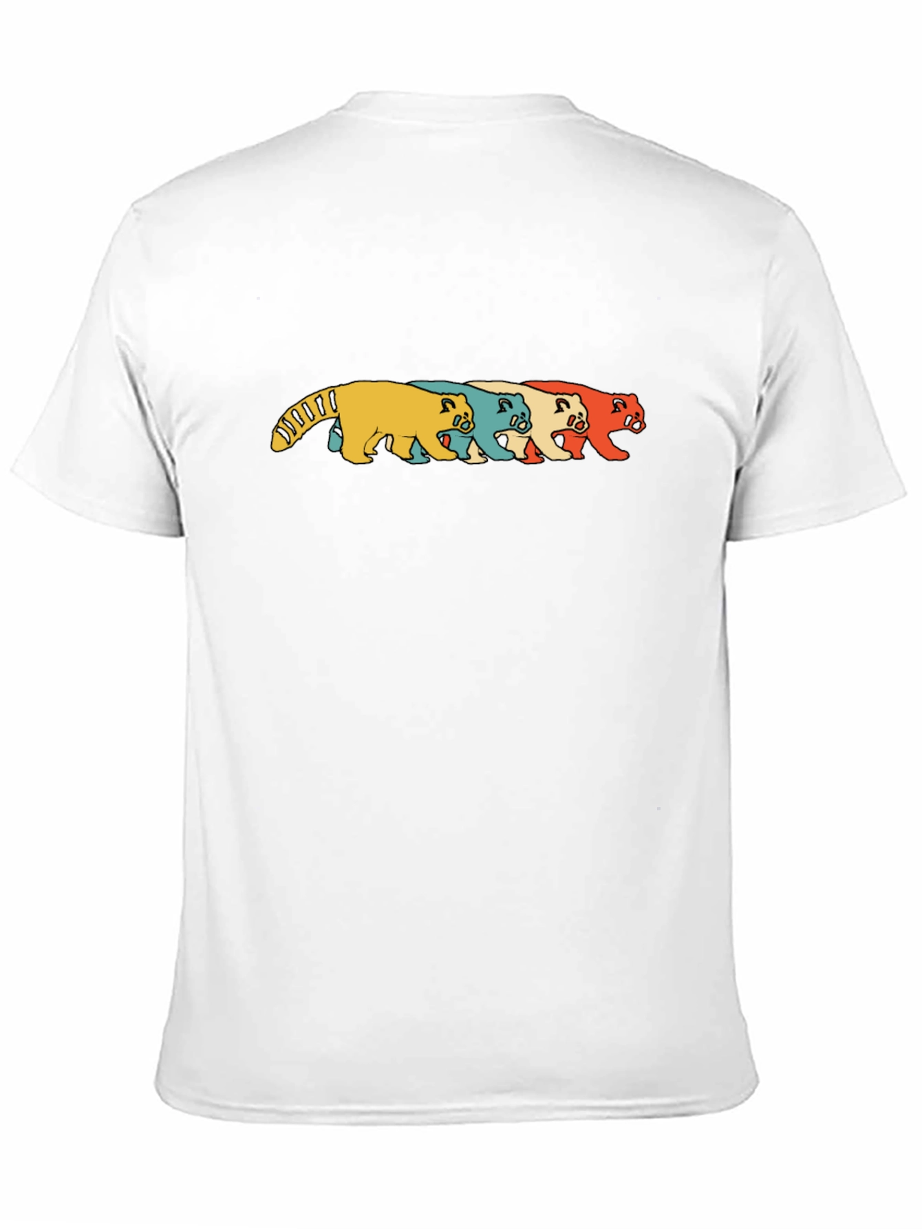 Retro Panda T-Shirt - Black Graphic Print