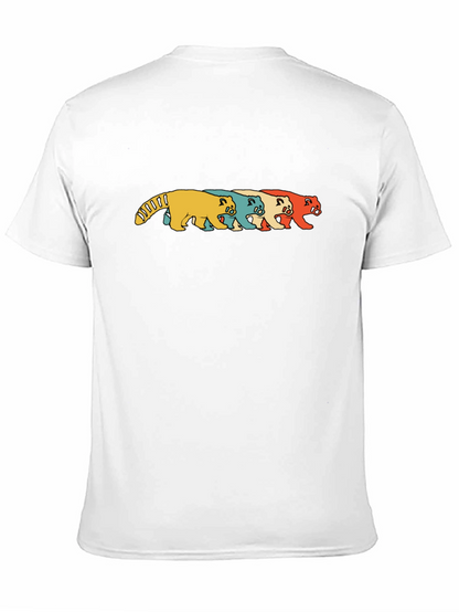 Retro Panda T-Shirt - Black Graphic Print