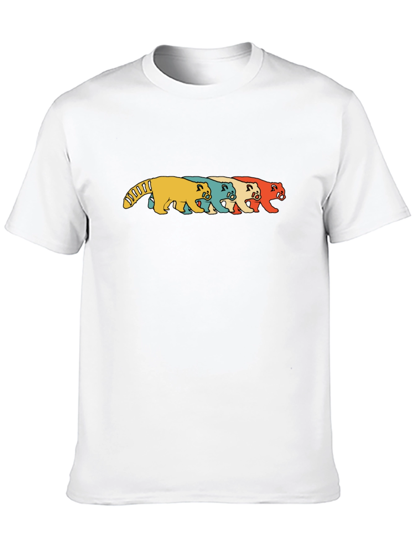 Retro Panda T-Shirt - Black Graphic Print