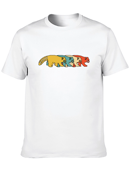 Retro Panda T-Shirt - Black Graphic Print