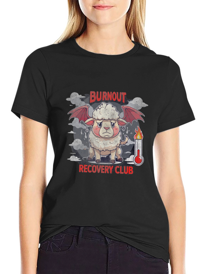 Burnout Recovery Club Graphic Tee - Black