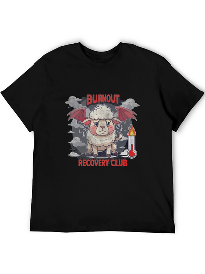 Burnout Recovery Club Graphic Tee - Black