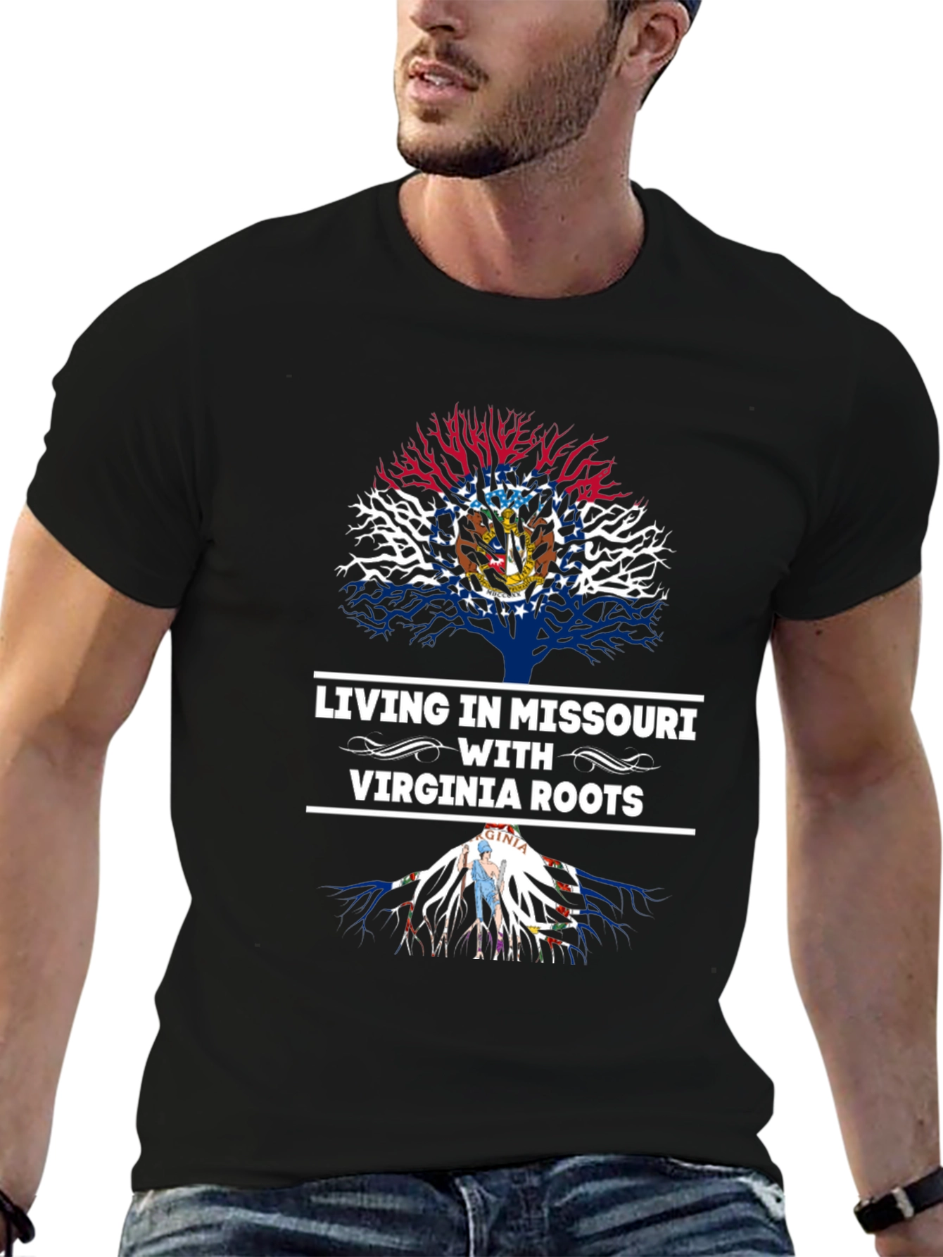 Missouri Pride T-Shirt with Virginia Roots Design