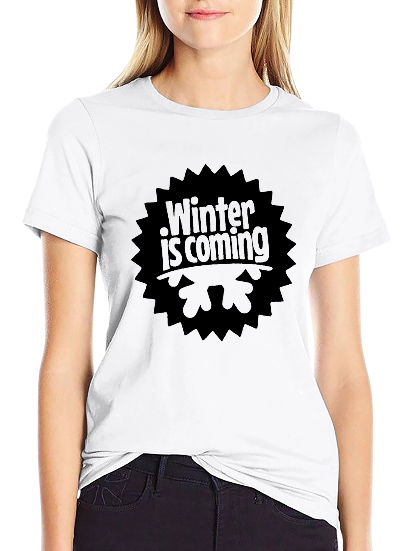 Winter Is Coming Black T-Shirt