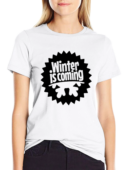 Winter Is Coming Black T-Shirt