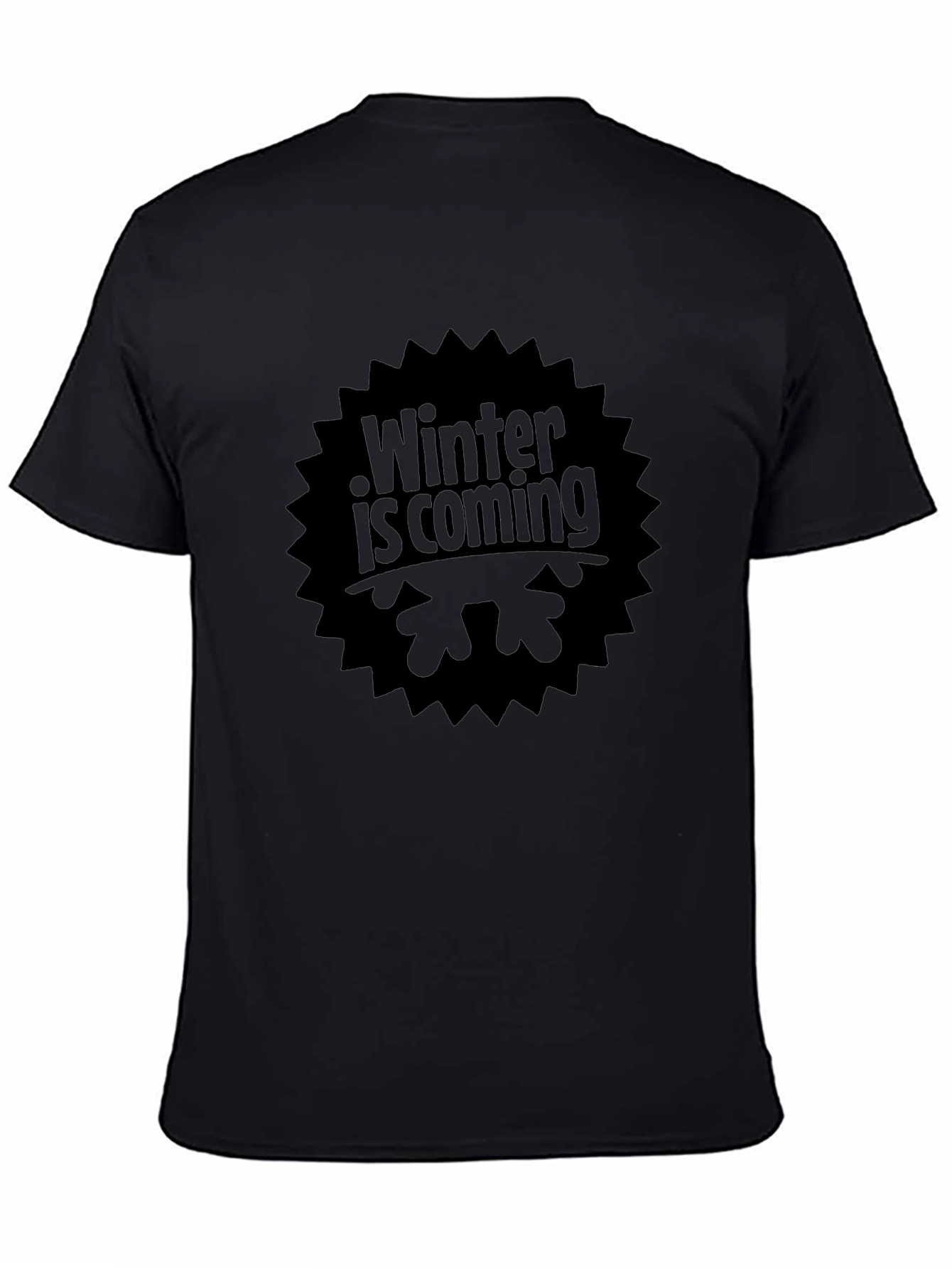 Winter Is Coming Black T-Shirt