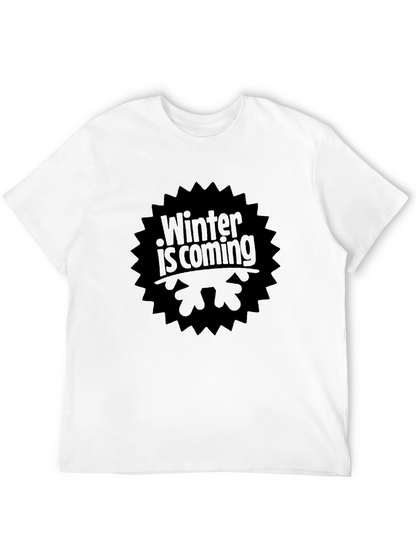 Winter Is Coming Black T-Shirt