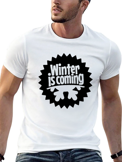 Winter Is Coming Black T-Shirt