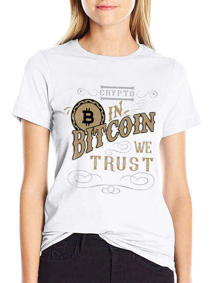 Crypto Bitcoin T-Shirt - In Bitcoin We Trust
