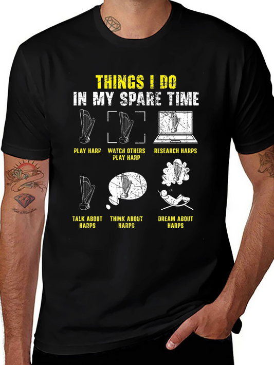Harp Lover T-Shirt: Spare Time Activities Design