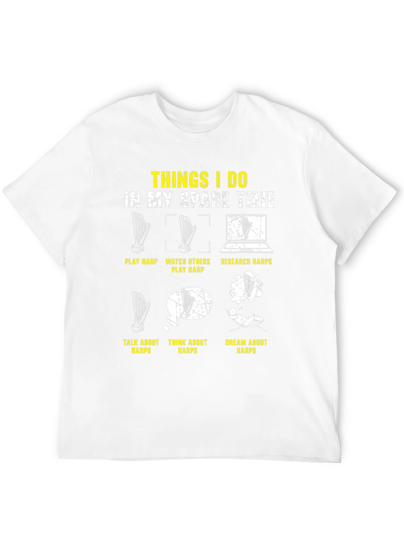 Harp Lover T-Shirt: Spare Time Activities Design