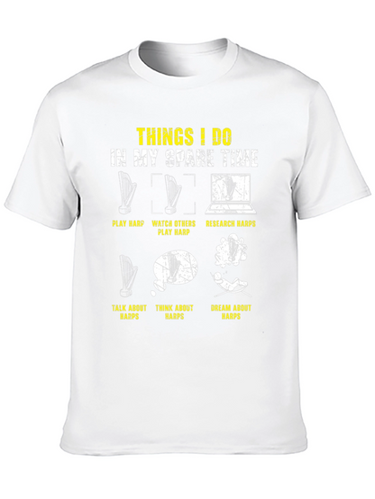 Harp Lover T-Shirt: Spare Time Activities Design