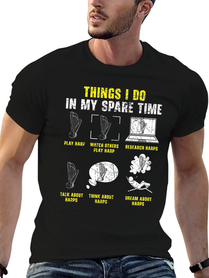 Harp Lover T-Shirt: Spare Time Activities Design