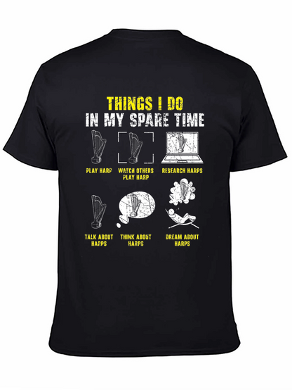Harp Lover T-Shirt: Spare Time Activities Design