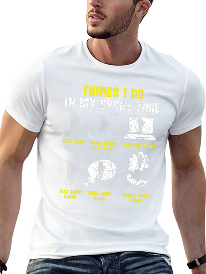 Harp Lover T-Shirt: Spare Time Activities Design