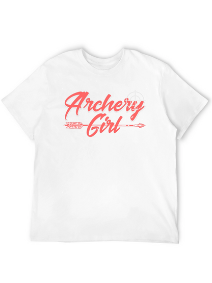 Archery Girl Arrow Graphic Tee - Trendy Sportswear